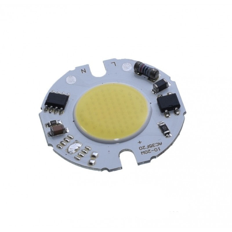 Modul LED COB 35mm 10W 220V, flux 1200lm, alimentare directa fara driver, temperatura culoare 6500K alb rece
