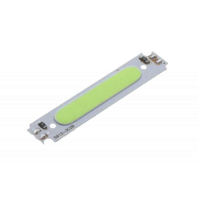Chip LED COB verde compact, suport PCB aluminiu, 2W, 12V DC, stins