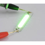 Chip LED COB verde 2W, 58x13mm, 6 segmente, testat cu sonde de masura, lumina verde uniforma
