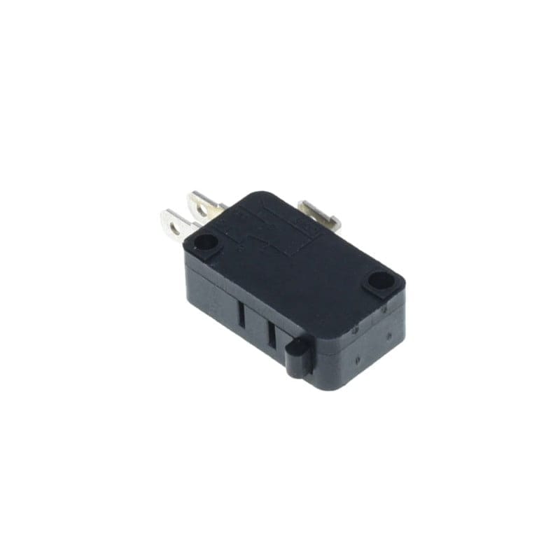 Limitator de cursa compact 16A, vedere din spate cu terminale de conexiune si orificii de montaj