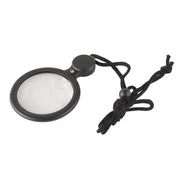 Lupa portabila cu snur, marire duala 4x si 8x, lentila acrilica 48mm, design pliabil compact, negru