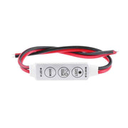 Mini controller banda LED monocolora 12-24V, 144W, 3 butoane MODE SPEED LIGHT, cu fire de conexiune