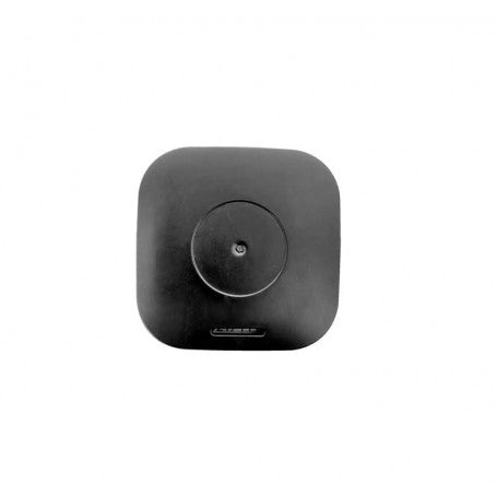 Termometru digital compact, vedere spate cu suport adeziv si compartiment baterie CR2032
