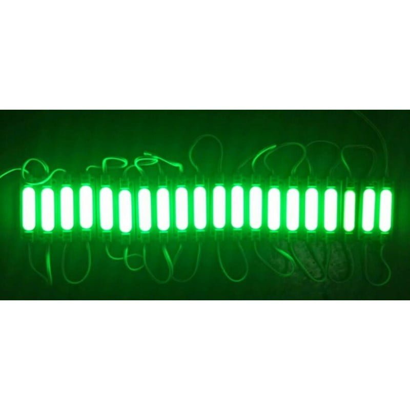 Modul LED SMD 5730 COB verde, 12V, 2W, IP65, lumina verde intensa pentru reclame si decoratiuni