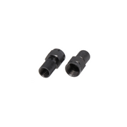 Set 100 mufe F negre pentru cablu coaxial RG6U, corp metalic filetat cu suprafata randalinata