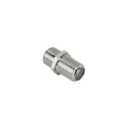 Mufa de inadire F-Mama pentru cablu coaxial, constructie metalica fileata, compatibila antene TV terestre si satelit