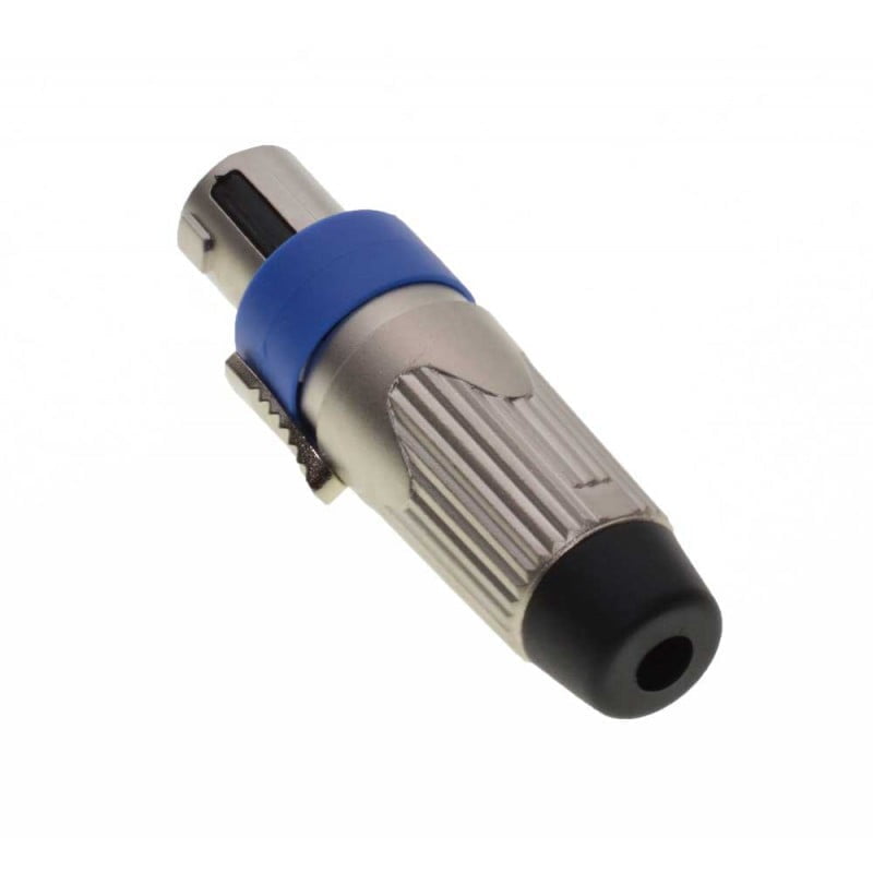 Mufa Speakon tata 4 poli, corp metalic zinc turnat, curent nominal 40A, IP54, compatibila cabluri 9-16mm