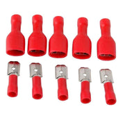 Papuci terminali izolati rosu 6,3mm mama si tata, set pentru fire 0,5-1,5mm², conexiuni auto
