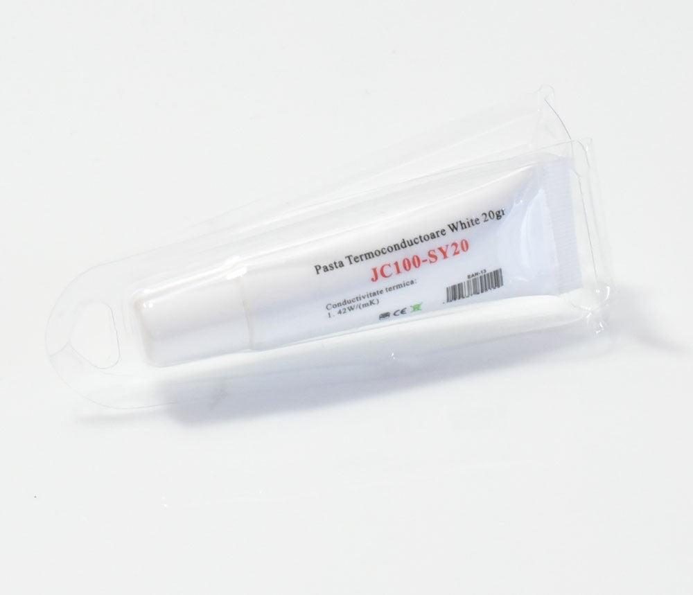 Pasta termoconductoare 20gr ambalata in blister transparent, sigila pentru transport si depozitare