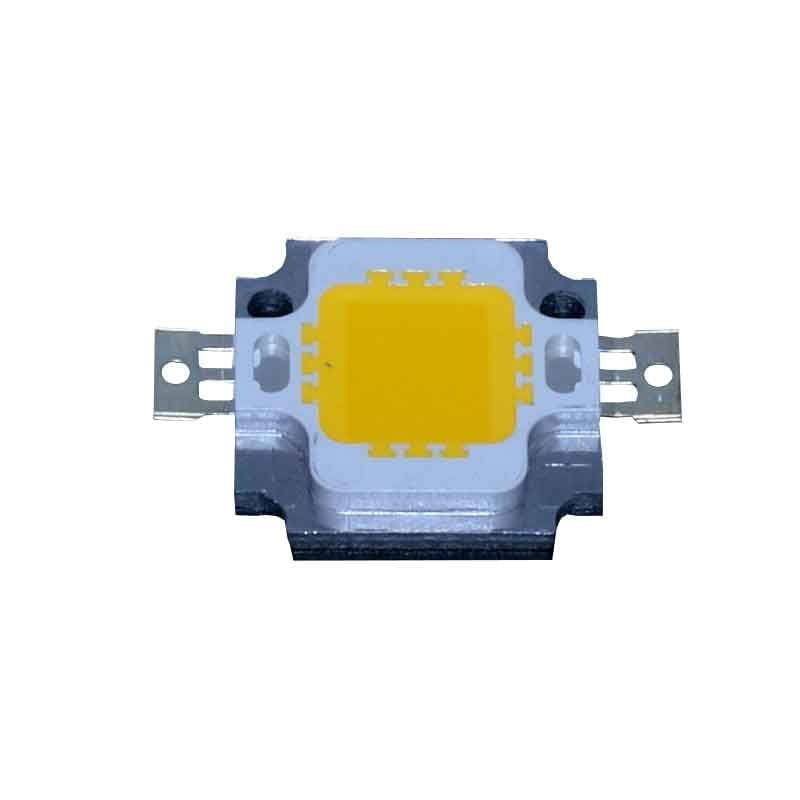 Chip LED COB 10W alb-cald 3000-3500K, 2000lm, tensiune 32-34V, format compact 43x43mm pentru proiectoare