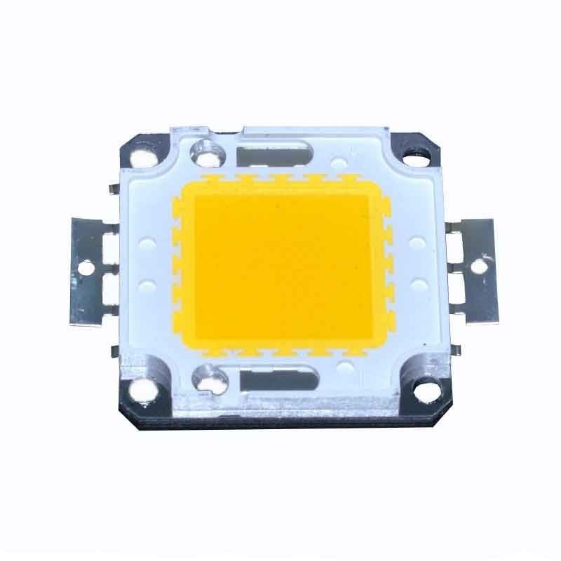 Chip LED COB 20W alb-cald 3000-3500K, 2000lm, format compact 43x43mm pentru proiectoare si spoturi