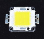 Chip LED COB 20W alb rece 6000K, 1300-1400 lm, tensiune 32-34V, format compact 42x43 mm pentru proiectoare