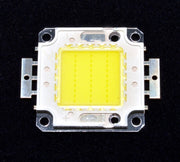 Chip LED COB 30W alb rece 6000K, 2000-2100 lm, tensiune 32-34V, cu rama metalica si gauri de fixare