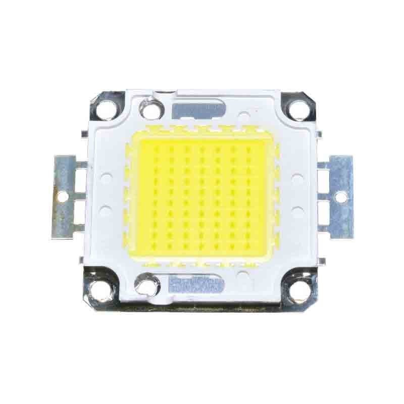 Chip LED COB 100W, 6000K lumina alba rece, 32-34V DC, substrat metalic 43x43mm pentru proiectoare si reflectoare