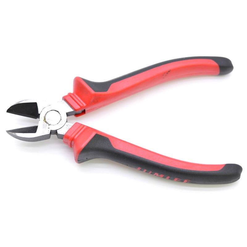 Patent sfic cu manere izolate bicolore rosu-negru, lame din otel carbon, design ergonomic anti-alunecare