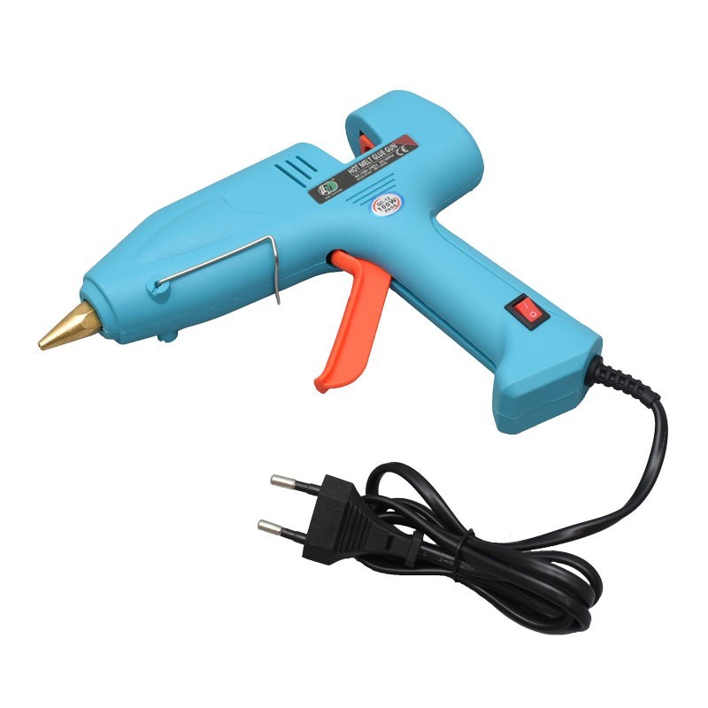 Pistol de lipit 100W cu intrerupator rosu ON/OFF si cablu EU, vedere din profil