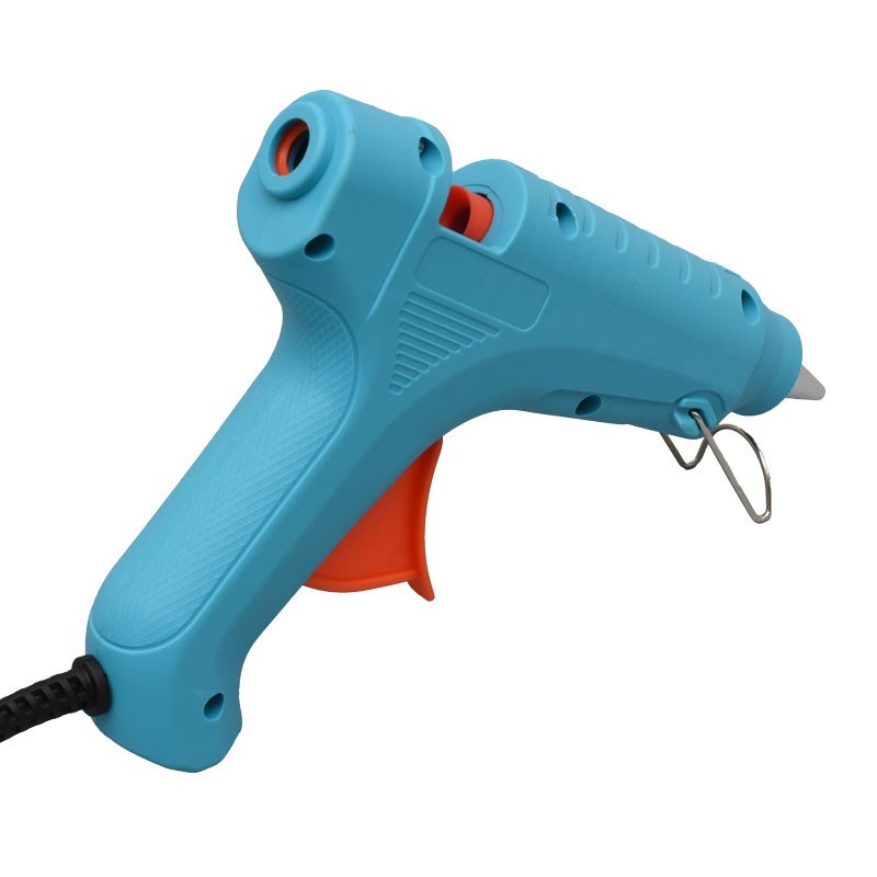 Pistol de lipit 60W cu maner ergonomic antialunecare, vedere din spate cu intrare bara silicon 11mm