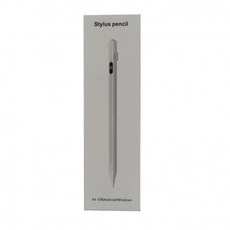Stylus pen universal in cutie, compatibil iOS Android Windows, cu afisaj LED nivel baterie