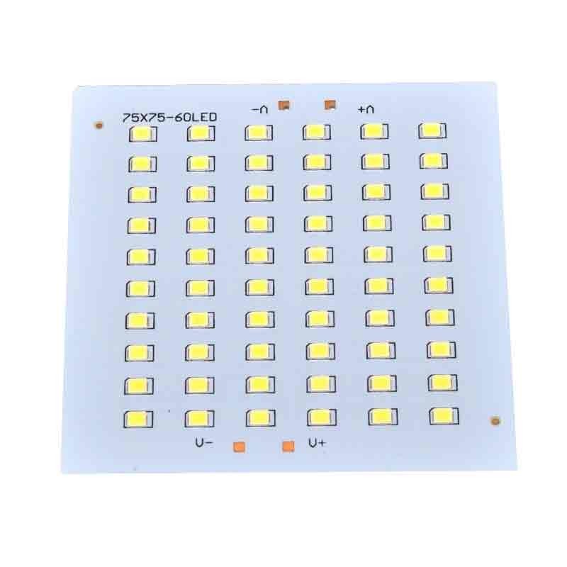 Placa LED SMD 2835 60 buc 30W 12V, format 75x75mm, temperatura culoare 6500K, unghi emisie 120 grade