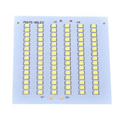 Placa LED SMD 2835 75x75mm 90 chipuri 70W 12V DC, lumina alba rece 6500K, substrat aluminiu