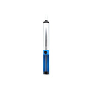 Pompa de fludor manuala cu corp transparent si compartiment de stocare, design ergonomic albastru
