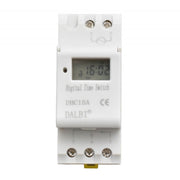 programator digital de timp cu releu pe sina DIN, 16A, 250V AC, display LCD, 20 programe ON/OFF