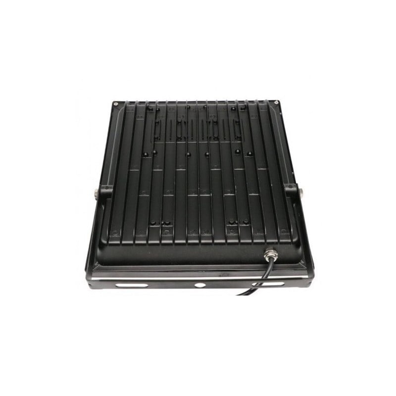 Proiector LED slim 100W, spate cu nervuri de racire si cablu de alimentare 220V