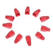 Set 100 bucati protectii mufa RJ45, culoare rosie, compatibile cablu UTP/FTP Cat5e/Cat6