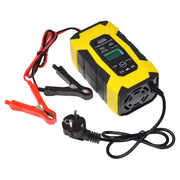 Redresor auto inteligent 12V 6A pentru baterii plumb-acid, gel si AGM, cu afisaj digital si clesti de conectare