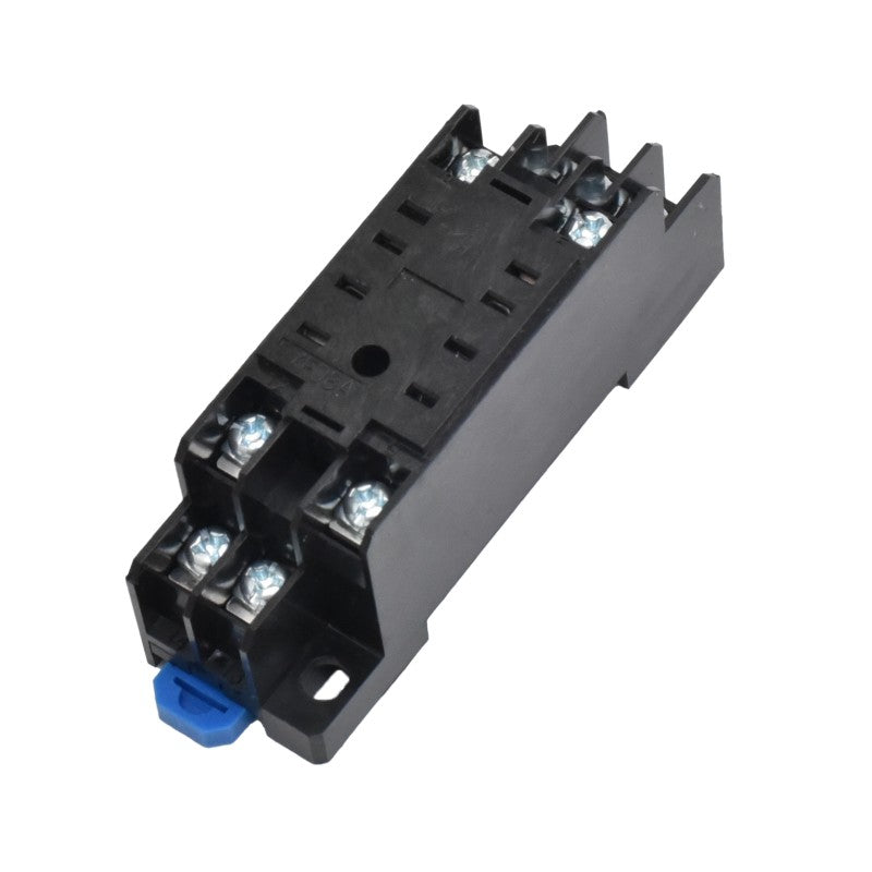 Soclu PYF-08A pentru releu temporizator, cu borne surub si clema de prindere