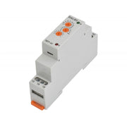 Releu de timp pe sina DIN, 12-240V AC/DC, 10 moduri, contact 16A/250V, montaj tablou electric