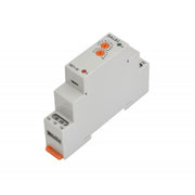 Releu de timp pe sina DIN, 12-240V AC/DC, contact 16A/250V, cu doua potentiometre rotative portocalii