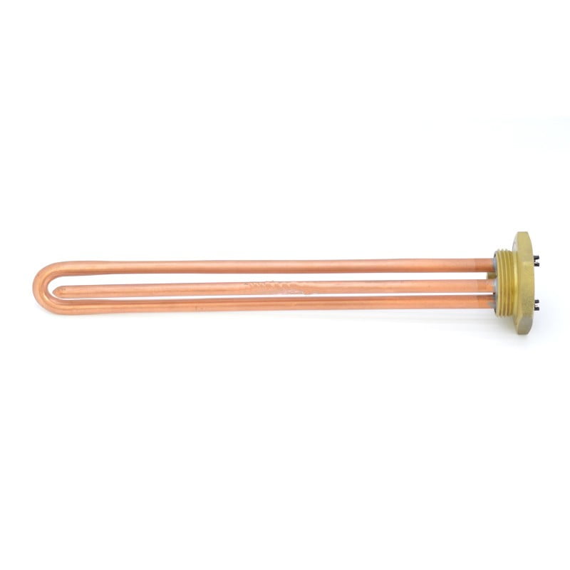 Rezistenta boiler 1500W dreapta din cupru cu flansa si filet Q, compatibila boilere 50-80L
