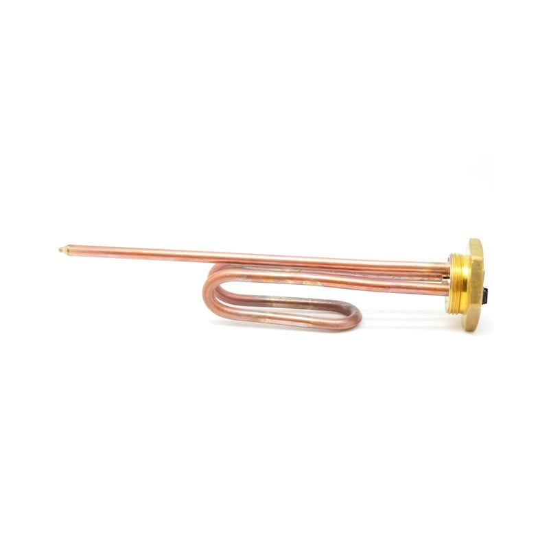 Rezistenta electrica boiler 2000W, element incalzire indoit din cupru cu flansa filetata pentru termostat