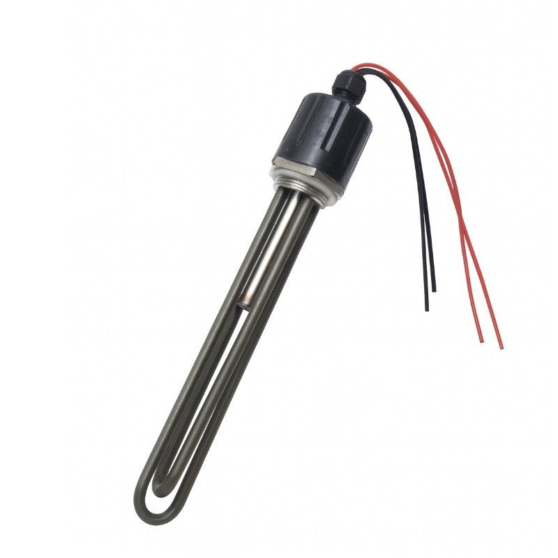 Rezistenta imersie boiler 500W DC 48V inox, profil lateral cu senzor temperatura integrat
