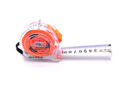 Ruleta de masurat 7,5m cu doua fete, carcasa transparenta ABS, banda retractabila cu scala metrica si in picioare