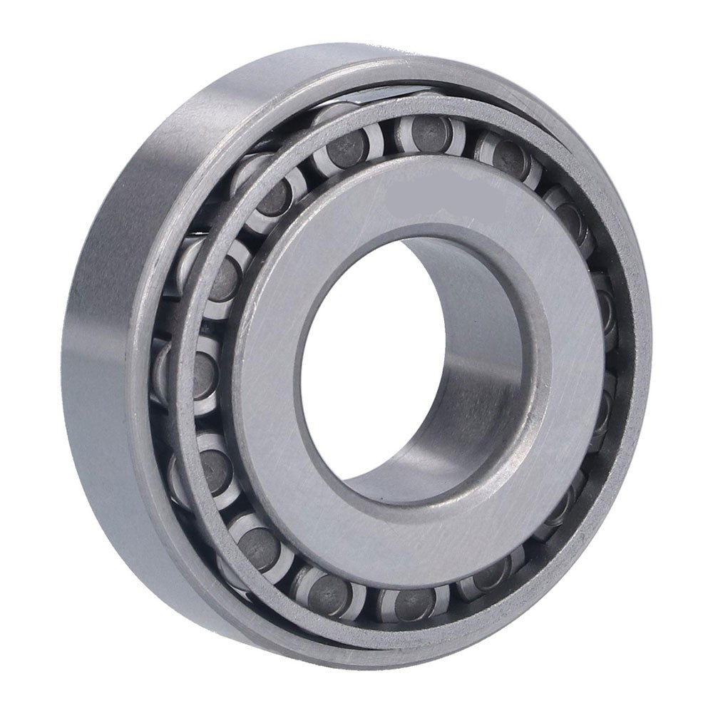 Rulment conic 30210 complet asamblat, unghi trei-sferturi cu detaliu role si inel exterior