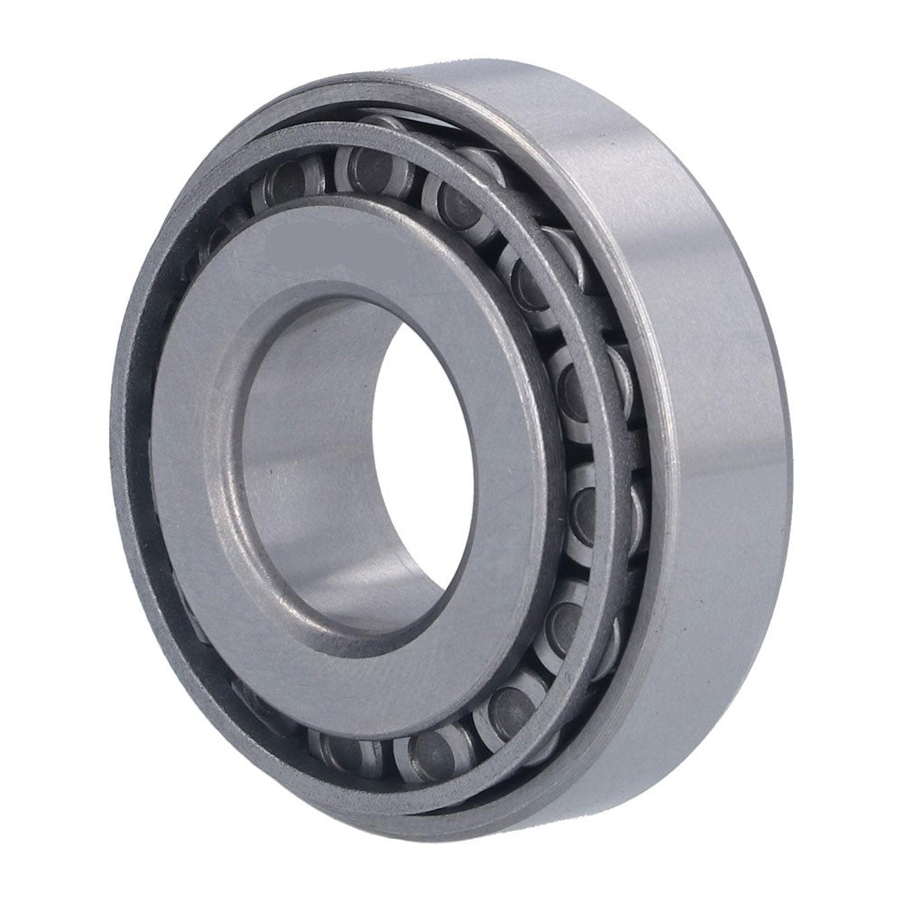 Rulment conic 30210 perspectiva laterala, inel exterior neted si role conice vizibile