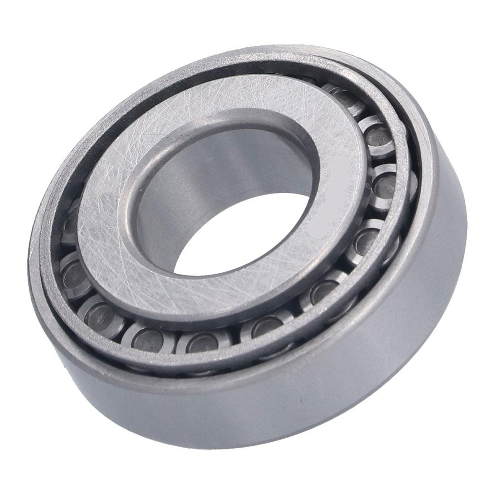 Rulment conic 32210 vazut in perspectiva, bile cilindrice si inel interior vizibile