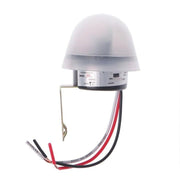 Senzor crepuscular 220V 10A cu suport metalic si fire conectare, protectie IP44, detectie lumina ambientala