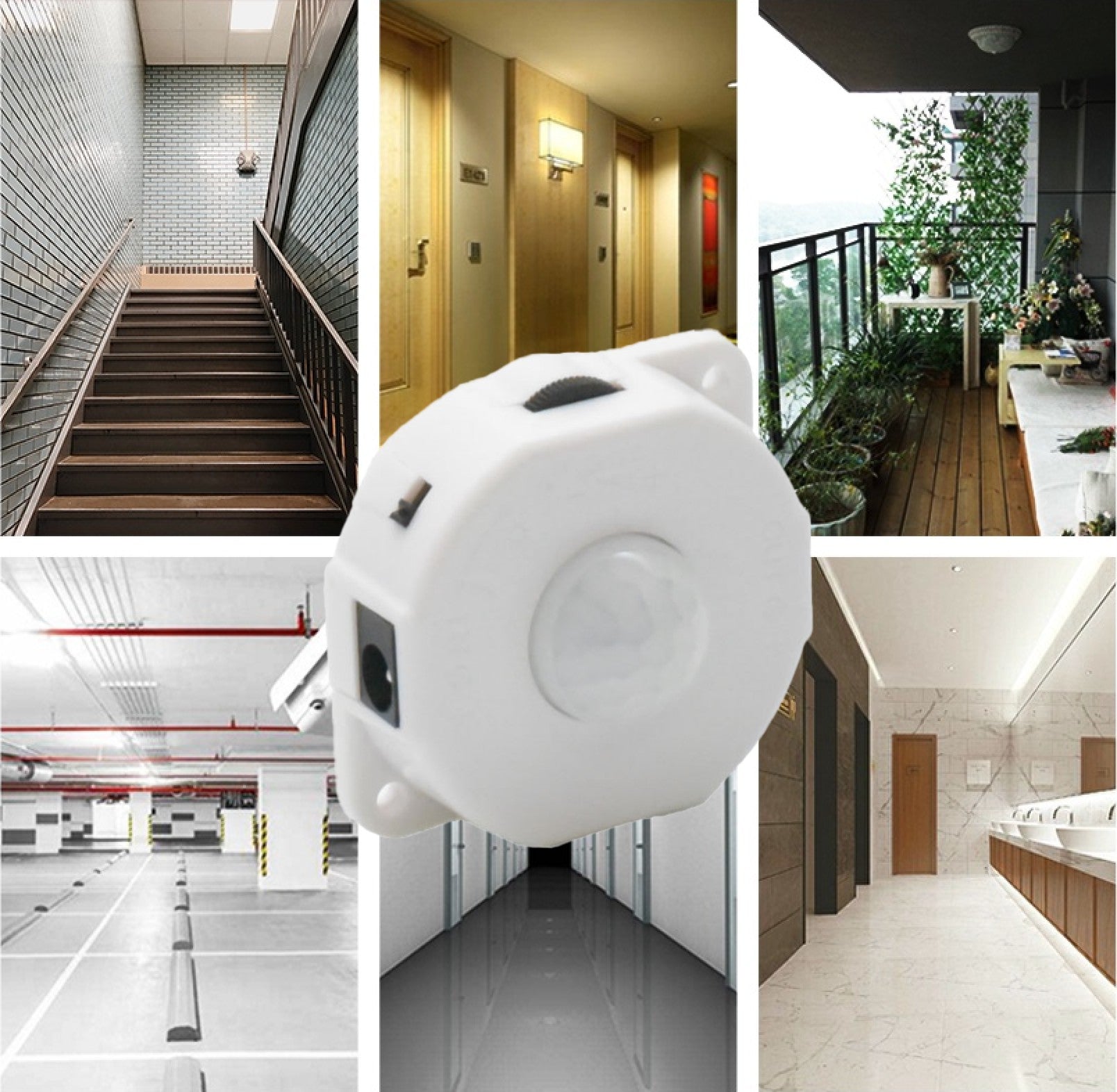 Senzor PIR de miscare versatil pentru spatii interioare si exterioare, compatibil iluminat LED DC