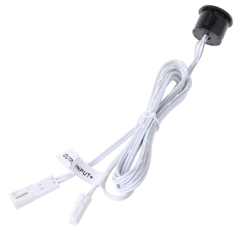 Senzor PIR mini 12-24V cu fir lung si conector input/output pentru iluminat LED, detectie miscare 110 grade