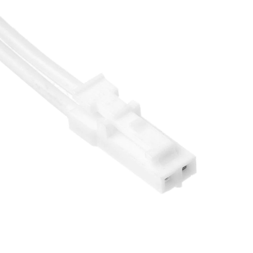 Mufa bipola alba de conectare pentru senzor PIR 12-24V, detaliu conector de alimentare