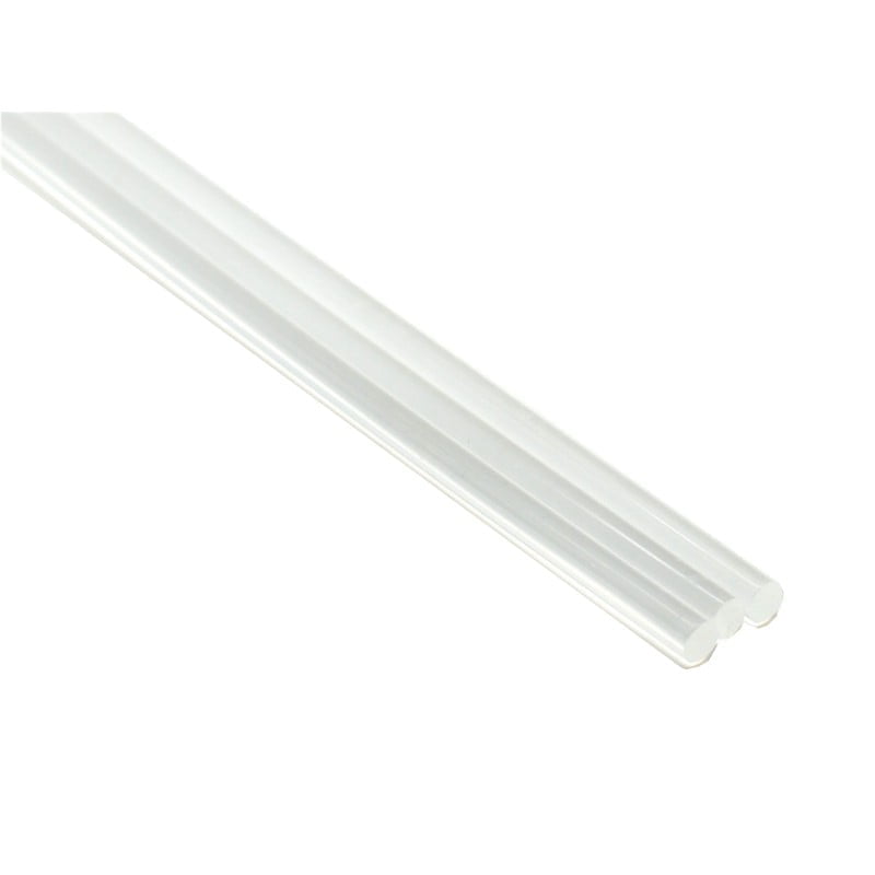 Bara silicon transparent 11mm diametru, 27cm lungime, pentru pistol de lipit standard - adeziune puternica