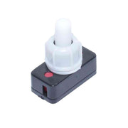Intrerupator de veioza cu cleme 24x12x25mm, 3A/230V, montare pe cablu fara taiere, corp plastic negru