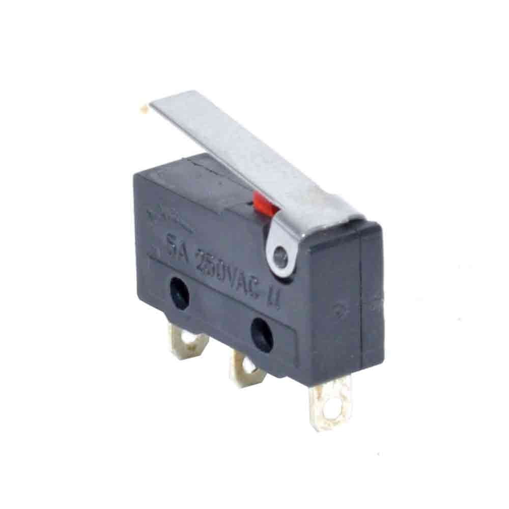 Limitator mini cu tija metalica 5A 250V AC, carcasa ABS compacta 20x18x6mm, terminale lipire