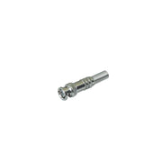 Mufa BNC tata cu arc, carcasa metalica nichelata, conector coaxial pentru sisteme CCTV si video analogic