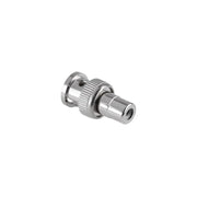 Adaptor BNC tata la RCA mama, corp metalic nichelat, pentru sisteme CCTV si echipamente video