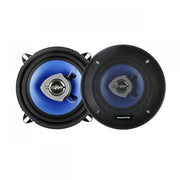 Set 2 difuzoare auto coaxiale 100W, 4 ohm, 5.25 inch, membrana albastra, cu grila metalica