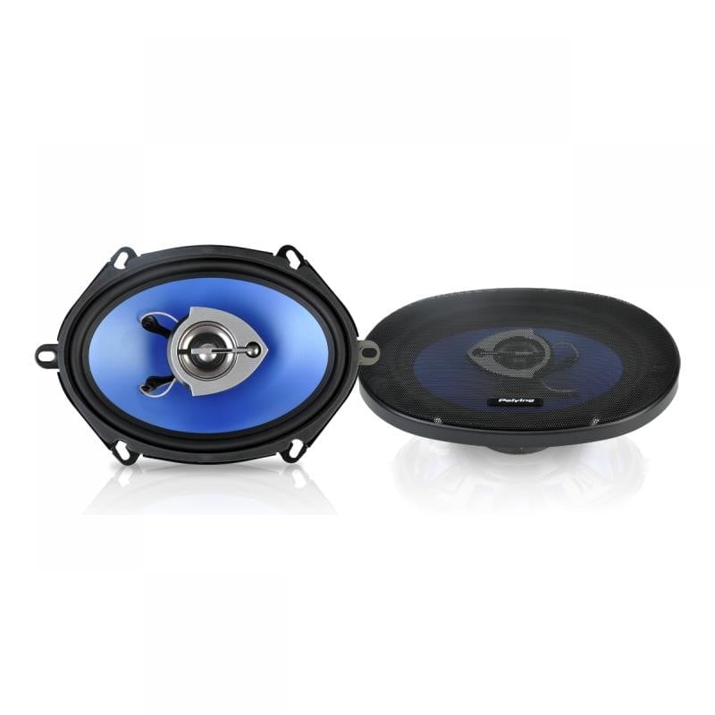 Set difuzoare auto 5x7 inch 120W, impedanta 4 ohm, membrana albastra, cu grila de protectie inclusa